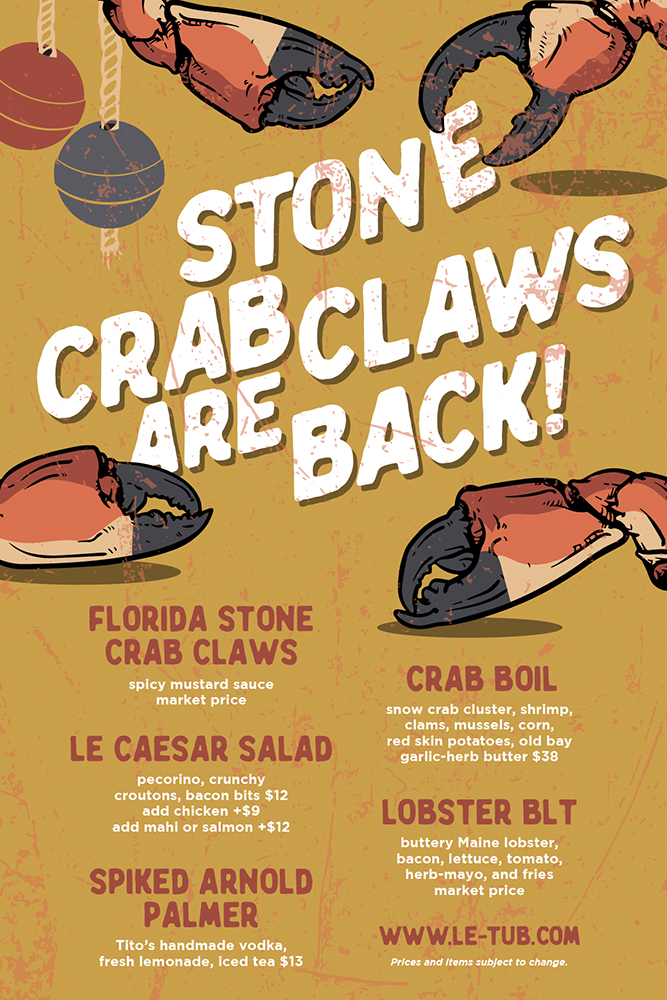 stone crab claws are here